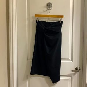 Zara Women Black Asymmetrical Skirt | Size S | 27” From Top to Bottom